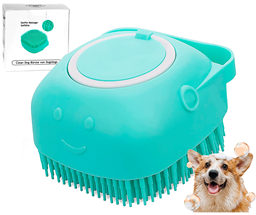 Picture of Haustier Hunde Shampoo Bürste Clean Dog Badebürste aus weichem Silikon, Massagebürste für Hunde